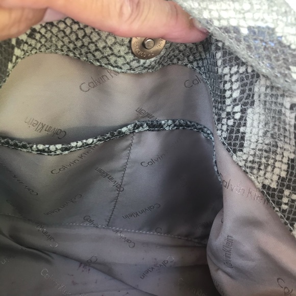 Calvin Klein Snakeskin Print Bag - Picture 8 of 13